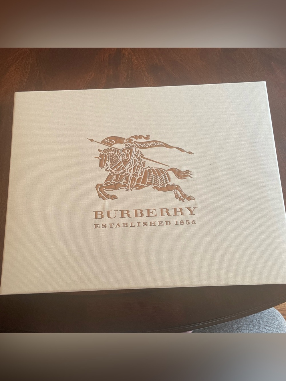 Burberry Scarf Storage Gift Box Sand 13X10